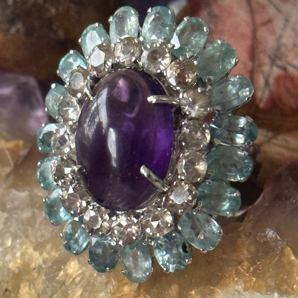 Gorgeous High End Gemstone Statement Cocktail Ste… - image 2